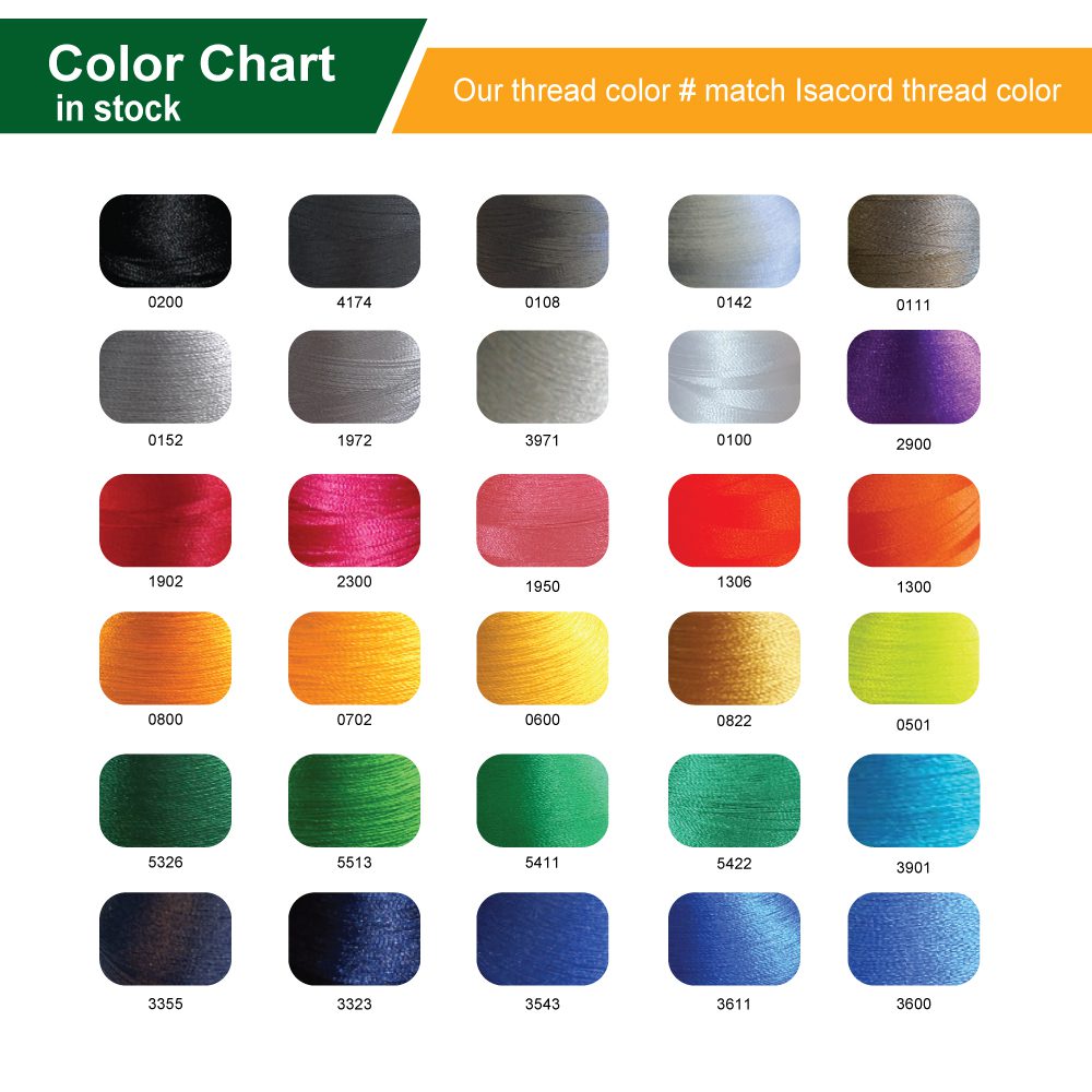 Embroidery Thread Color Chart, Isacord Color Chart, Isacord Embroidery  Thread 30 Color Chart, Embroidery Business, Thread Color Chart 